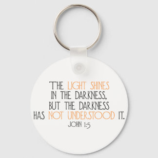 The Light Shines in the Darkness Keychain