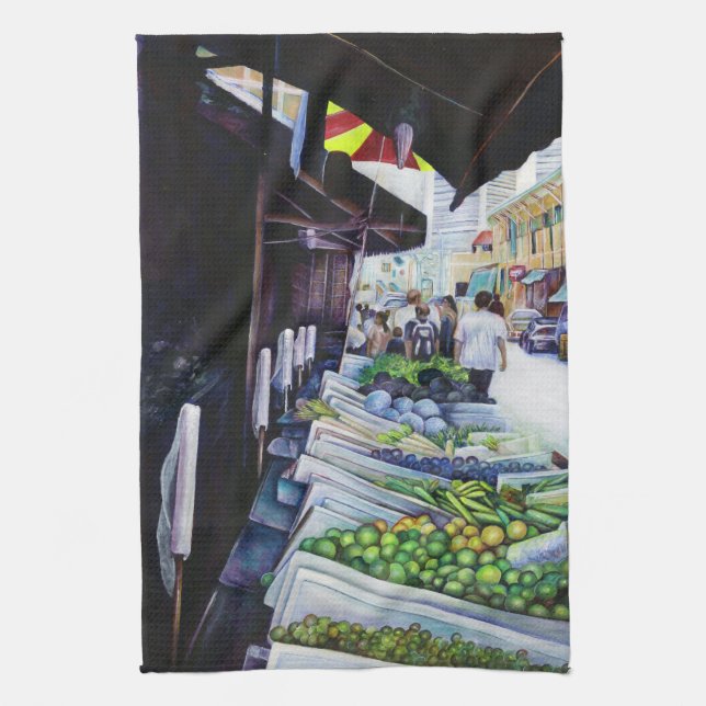 The Lighter Side of Lavender Street, Singapore Kitchen Towel (Vertical)