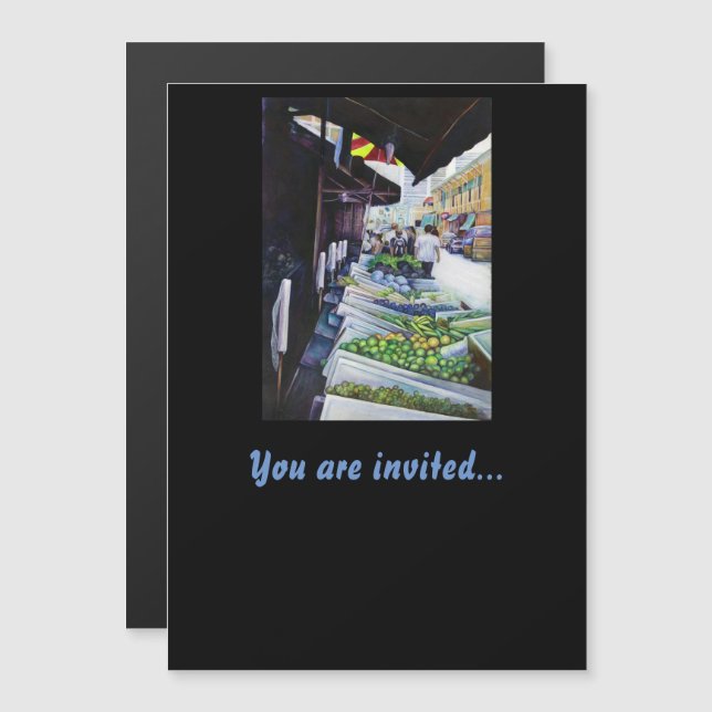 The Lighter Side of Lavender Street, Singapore Magnetic Invitation (Front/Back)