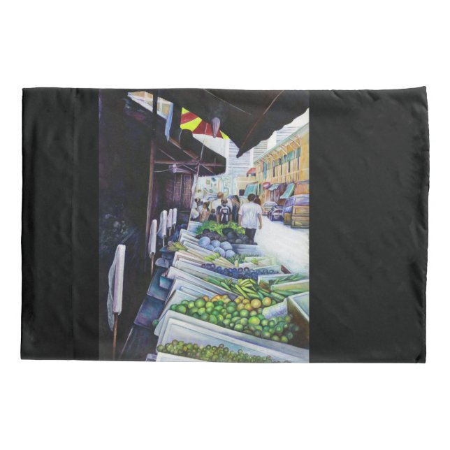 The Lighter Side of Lavender Street, Singapore Pillowcase (Back)