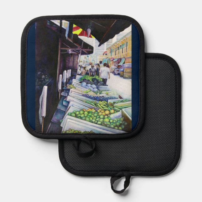 The Lighter Side of Lavender Street, Singapore Pot Holder (Front/Back)