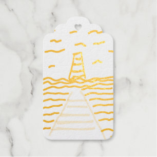 The Lighthouse and the Pier Gift Tags
