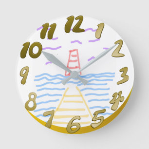 The Lighthouse and the Pier Wall Clock