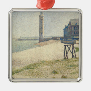 The Lighthouse at Honfleur, 1886 (oil on canvas) Metal Ornament