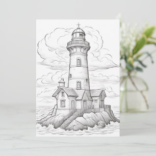 The Lighthouse Color Your Own Greeting