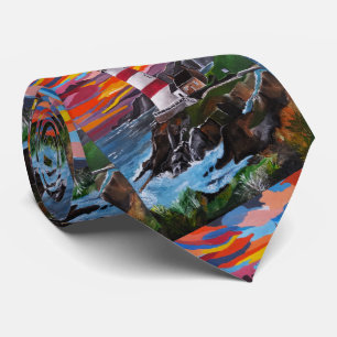 The Lighthouse in the Painted Sky by Alfred Fox Tie