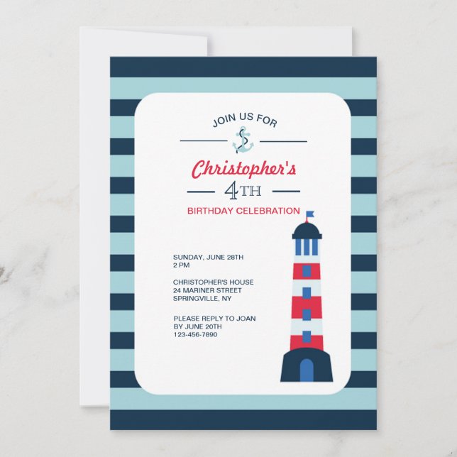 The Lighthouse Invitation (Front)