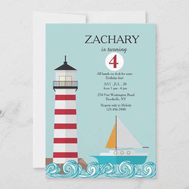 The Lighthouse Invitation (Front)
