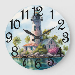 The Lighthouse Large Clock