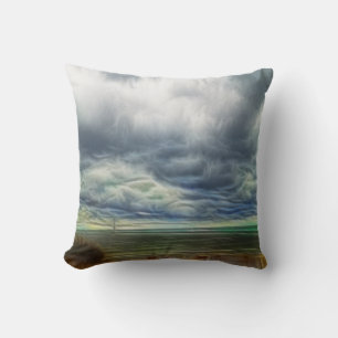 The lighthouse throw pillow