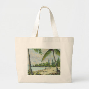 The Lighthouse Zanzibar 1995 Large Tote Bag