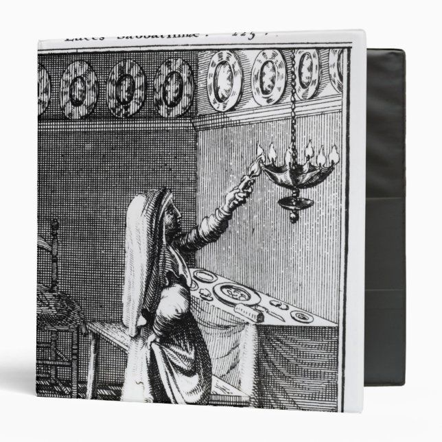 The Lighting of the Sabbath Candles Binder (Front/Inside)