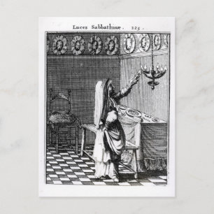 The Lighting of the Sabbath Candles Postcard