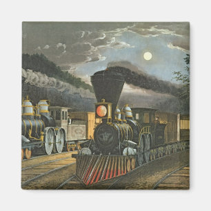The Lightning Express Trains, 1863 Magnet