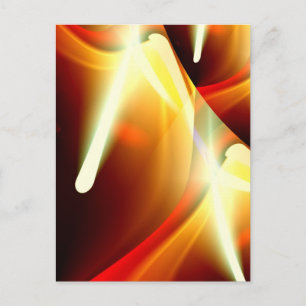 The Lights - Modern Abstract Sci-Fi Postcard