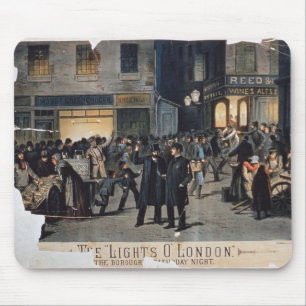 'The Lights O' London' (colour litho) Mouse Pad