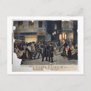 'The Lights O' London' (colour litho) Postcard
