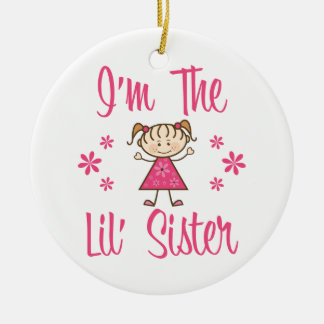 The Lil' Sister Ceramic Ornament