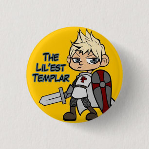 The Lil'est Templar 1 Inch Round Button