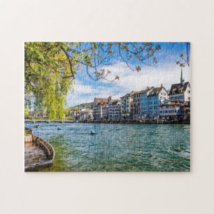 The Limmat River, Zurich Jigsaw Puzzle
