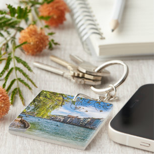 The Limmat River, Zurich Keychain