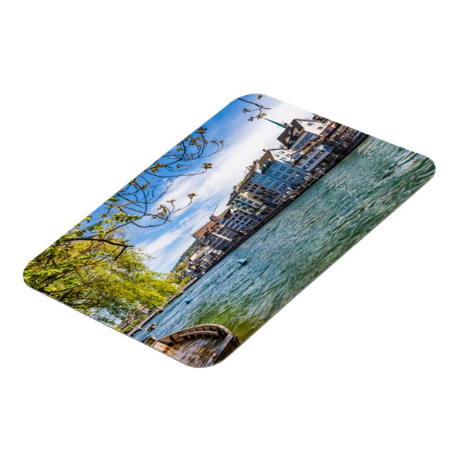 The Limmat River, Zurich Magnet (Left Side)