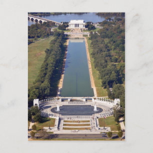 The Lincoln Memorial and World War II Memorial Postcard