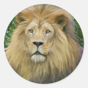 The Lion Classic Round Sticker