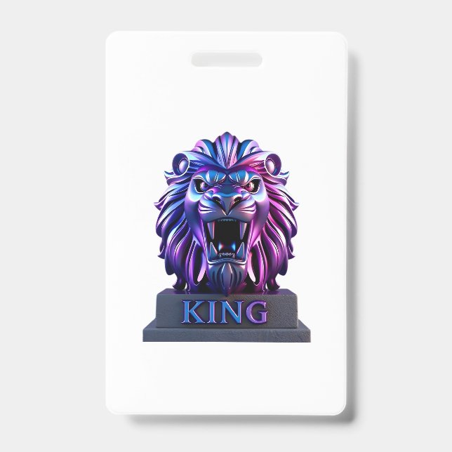 The lion face badge (Front)