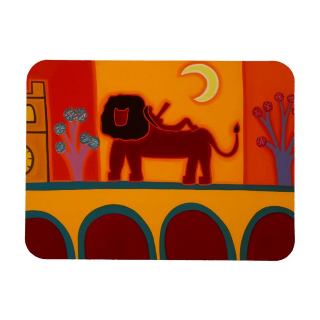 The Lion From Fulham Broadway 2008 Magnet (Horizontal)