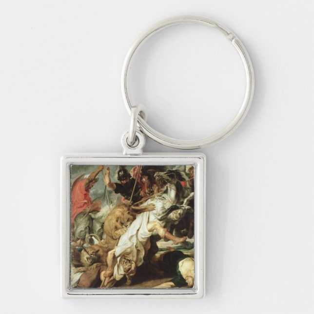 The Lion Hunt, 1621 Keychain (Front)