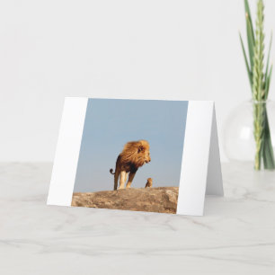 The Lion King ( Adult Lion and Cub) Card