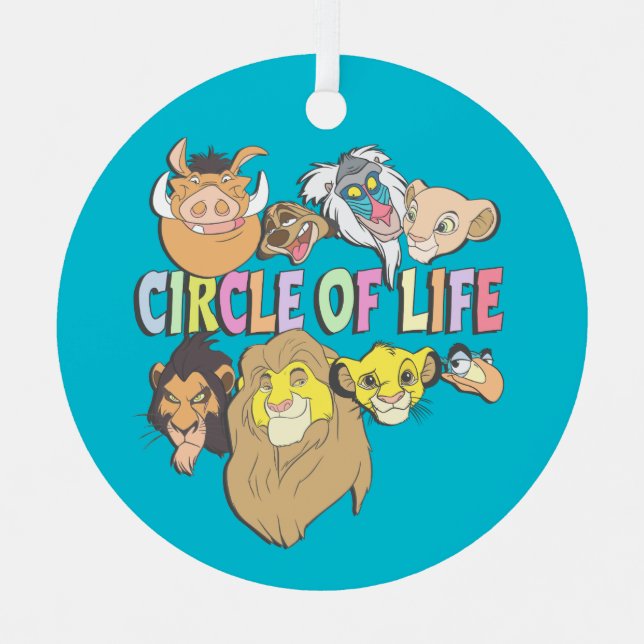 The Lion King | Circle of Life Metal Ornament (Front)