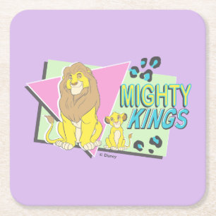 The Lion King Mighty Kings Square Paper Coaster