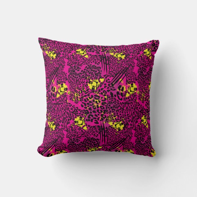 The Lion King Scar Pattern Throw Pillow (Front)