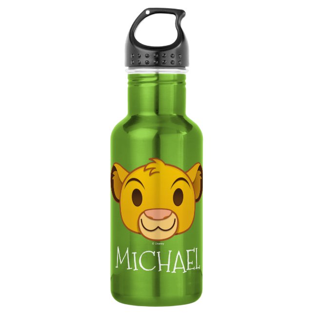 The Lion King | Simba Emoji 532 Ml Water Bottle (Front)
