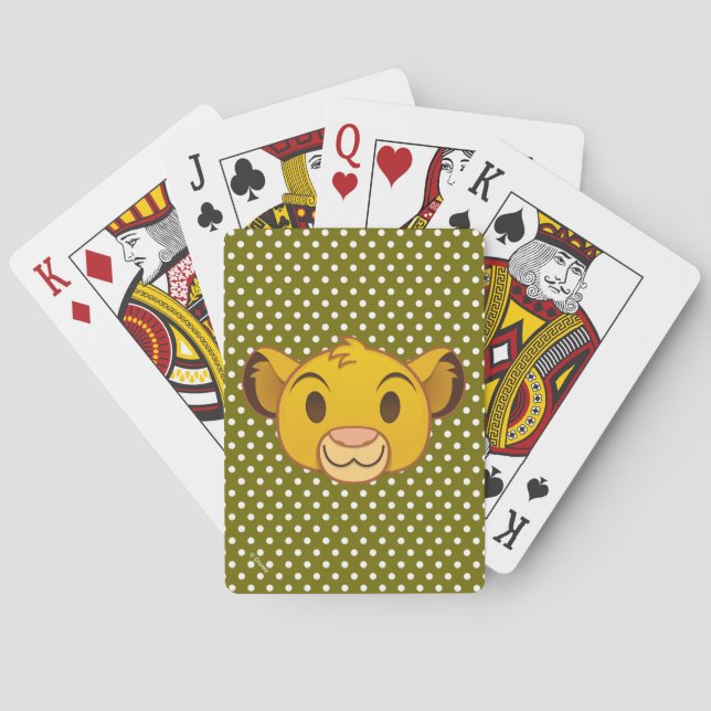 The Lion King | Simba Emoji Playing Cards (Back)