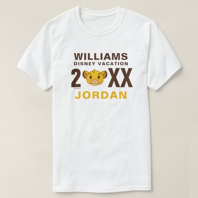 The Lion King | Simba - Family Vacation & Year T-Shirt (Design Front)