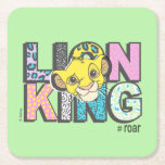 The Lion King | Simba #Roar Square Paper Coaster<br><div class="desc">This sweet nineties graphic features Disney's Simba.</div>