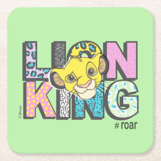 The Lion King | Simba #Roar Square Paper Coaster