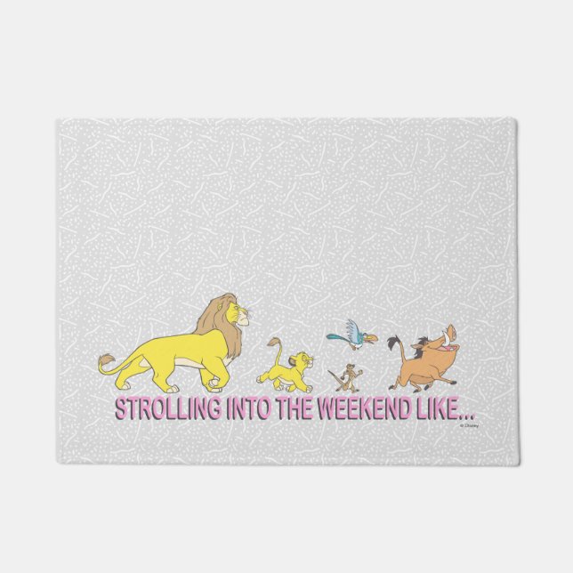 The Lion King | Strolling into the Weekend Doormat (Front)