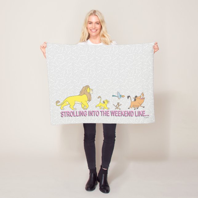 The Lion King | Strolling into the Weekend Fleece Blanket (In Situ)