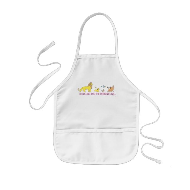 The Lion King | Strolling into the Weekend Kids Apron (Front)