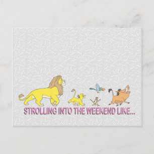 The Lion King   Strolling into the Weekend Postcard