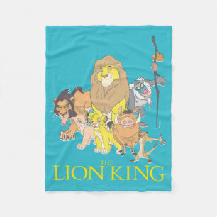 The Lion King   Title & Characters Fleece Blanket