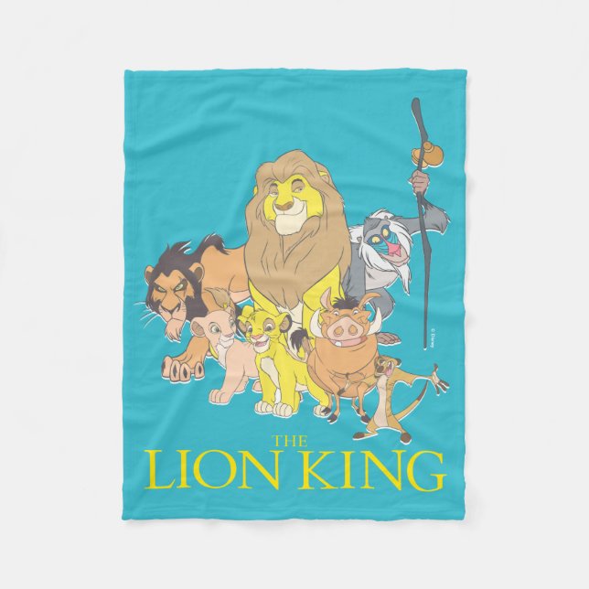 The Lion King | Title & Characters Fleece Blanket (Front)