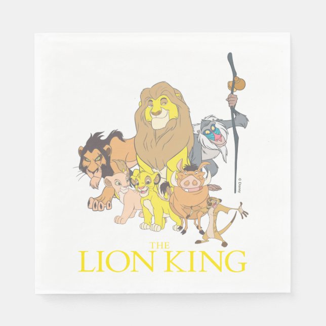The Lion King | Title & Characters Napkin (Front)