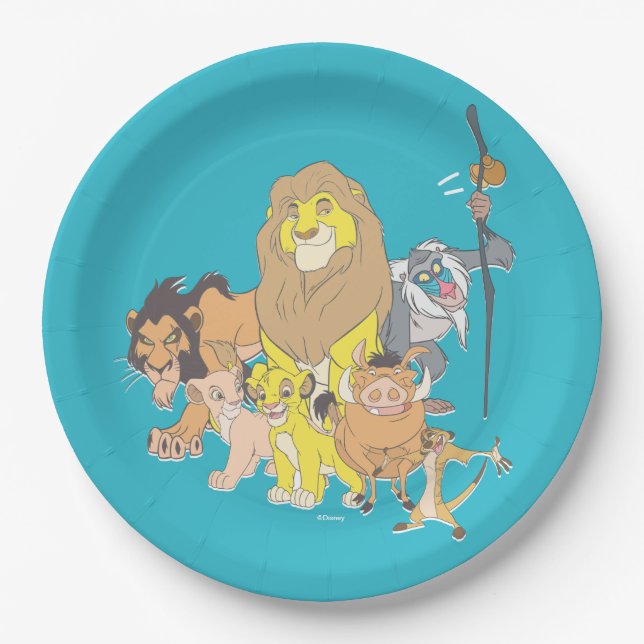 The Lion King | Title & Characters Paper Plate (Front)