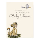 The Lion King Welcome Baby Shower Sign
