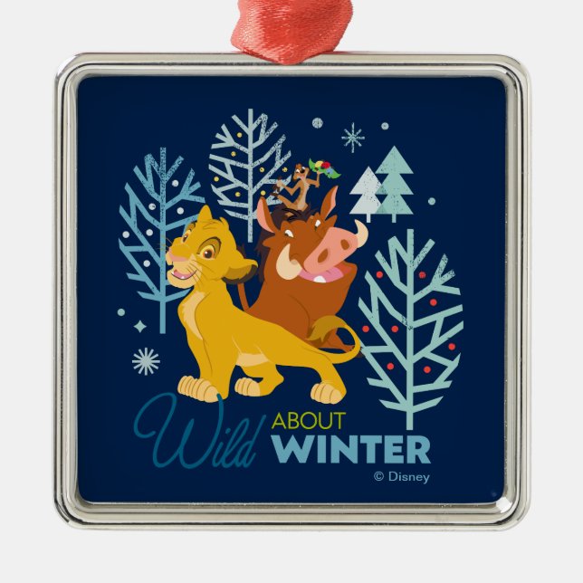 The Lion King | Wild About Winter Metal Ornament (Front)